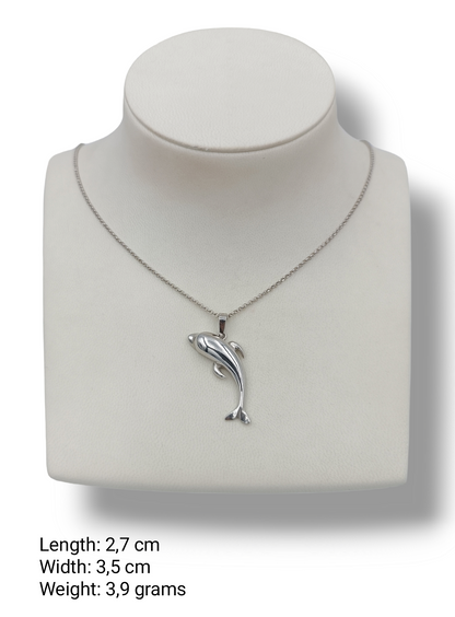 Silver Dolphin design pendant