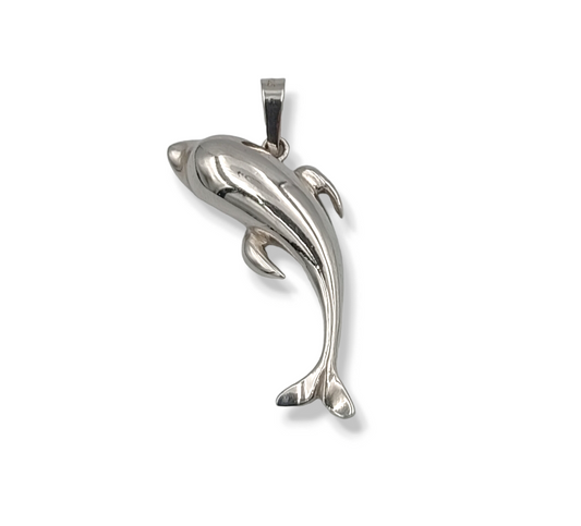 Silver Dolphin design pendant