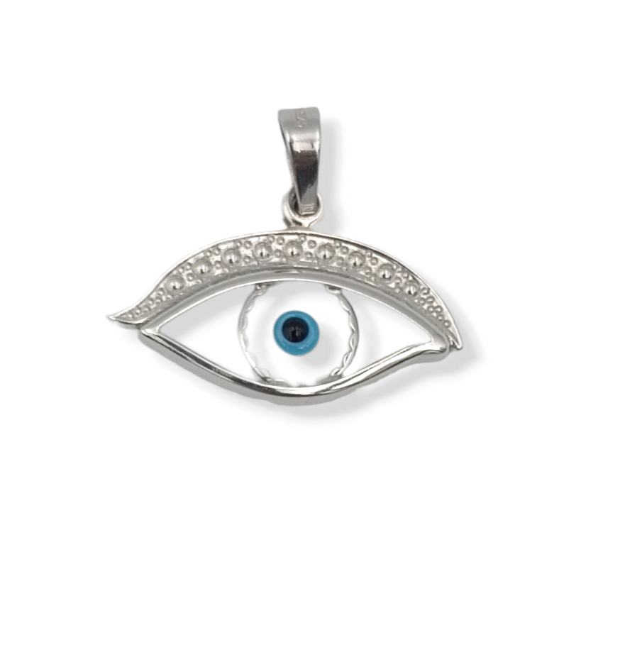 Silver Evil eye design pendant