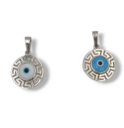 Silver Evil eye design pendant