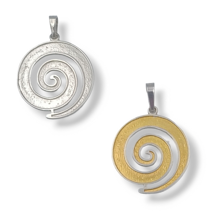 Silver Spiral design pendant