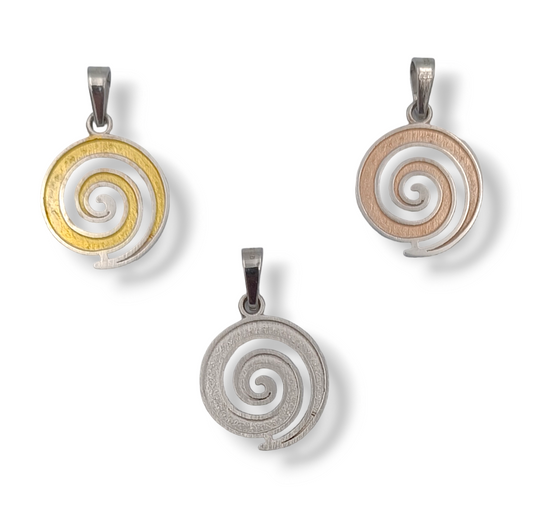 Silver Spiral design pendant