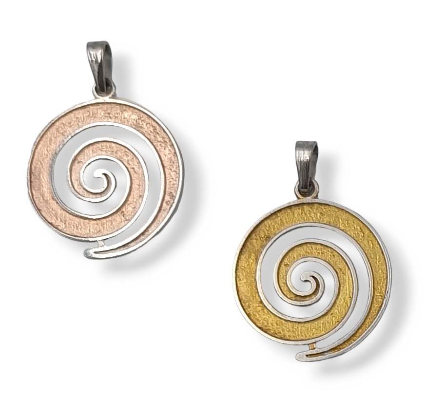 Silver Spiral design pendant