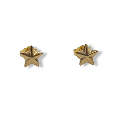 Gold Star design earrings