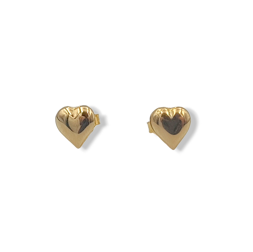 Gold Heart design earrings