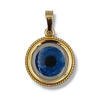 Gold Evil eye design pendant