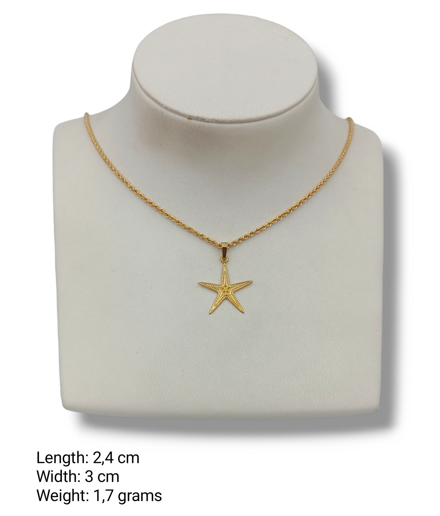 Gold Starfish design pendant