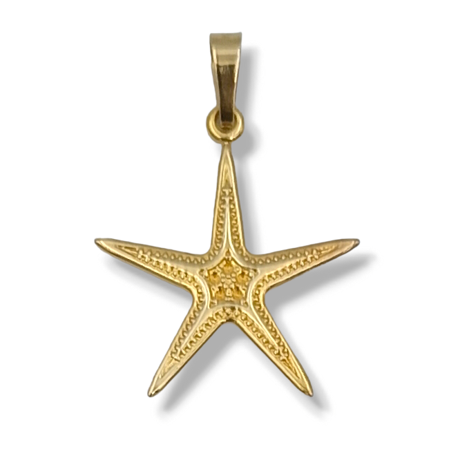 Gold Starfish design pendant