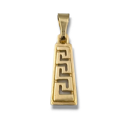 Gold Meander design pendant