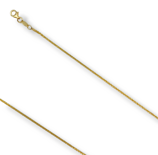 Gold 9K chain 45cm Spiga design