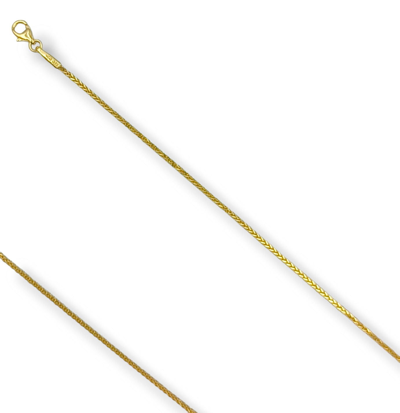 Gold 9K chain 45cm Spiga design