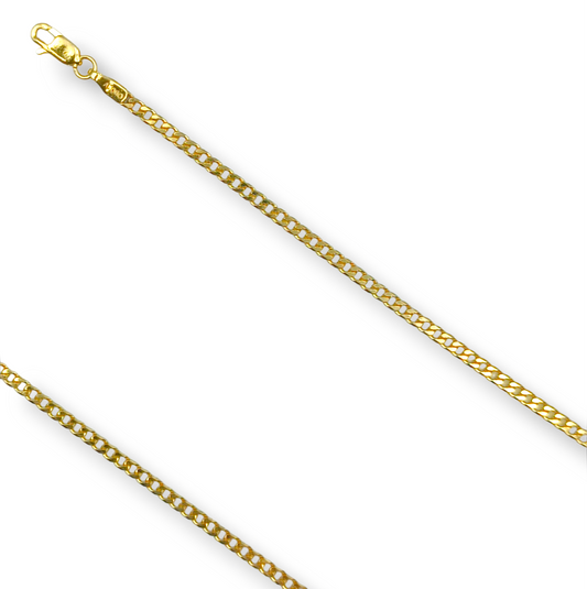 Gold chain 55cm Gourmet design