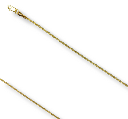 Gold chain 50cm Theta design