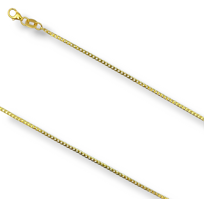 Gold chain 45cm Gourmet design