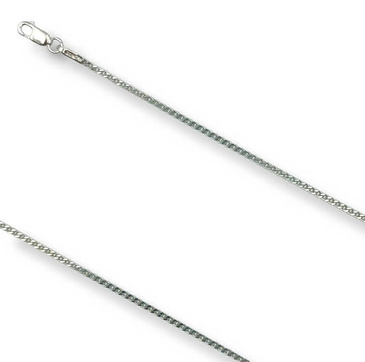 Silver chain 40cm Theta design
