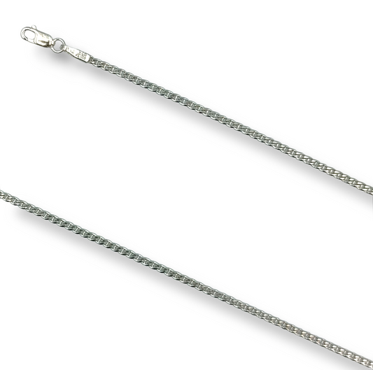 Silver chain 40cm Theta design