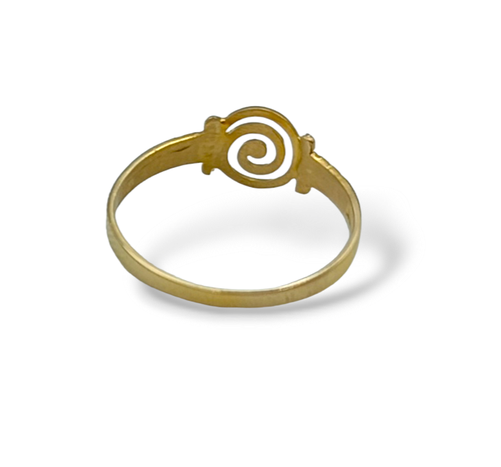 Gold Spiral design ring