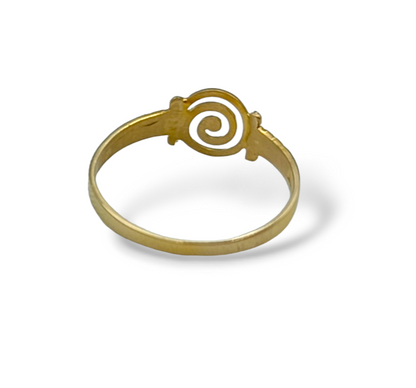 Gold Spiral design ring