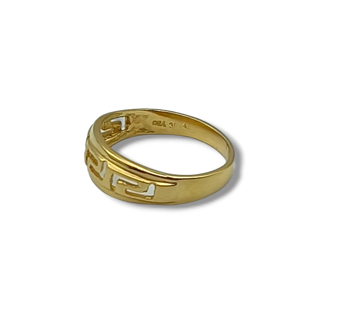 Gold Meander design ring