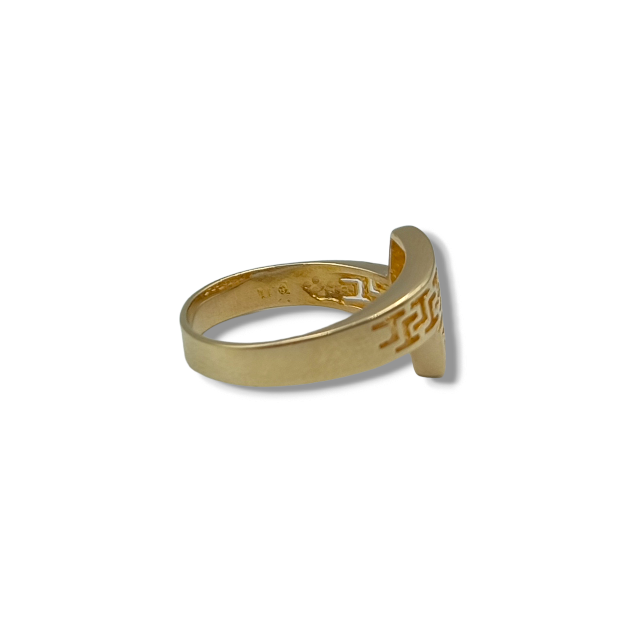 Gold Meander design ring