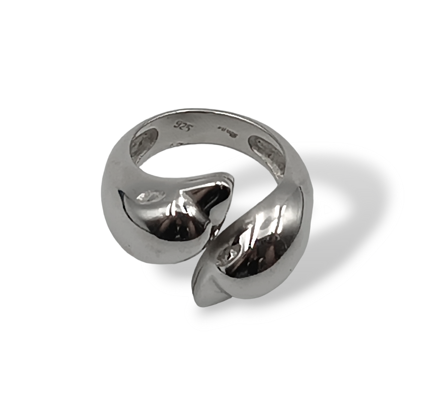 Silver Dolphin design ring