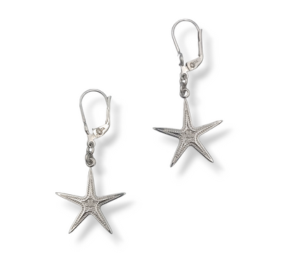 Silver Starfish design earrings