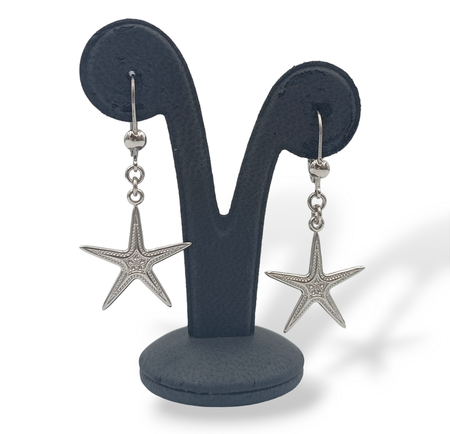 Silver Starfish design earrings