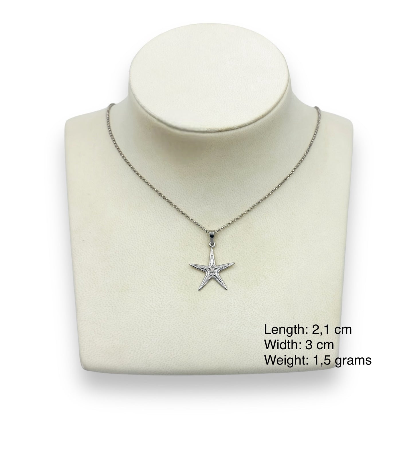 Silver Starfish design pendant