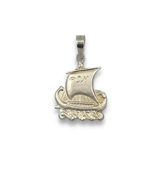 Silver Argo ship design pendant