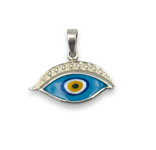 Silver Evil eye design pendant