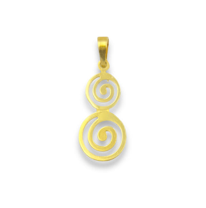 Silver Spiral design pendant