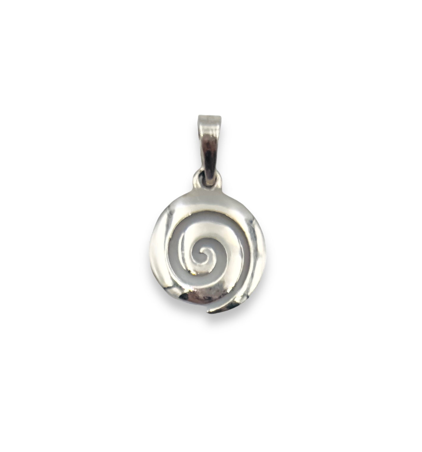 Silver Spiral design pendant