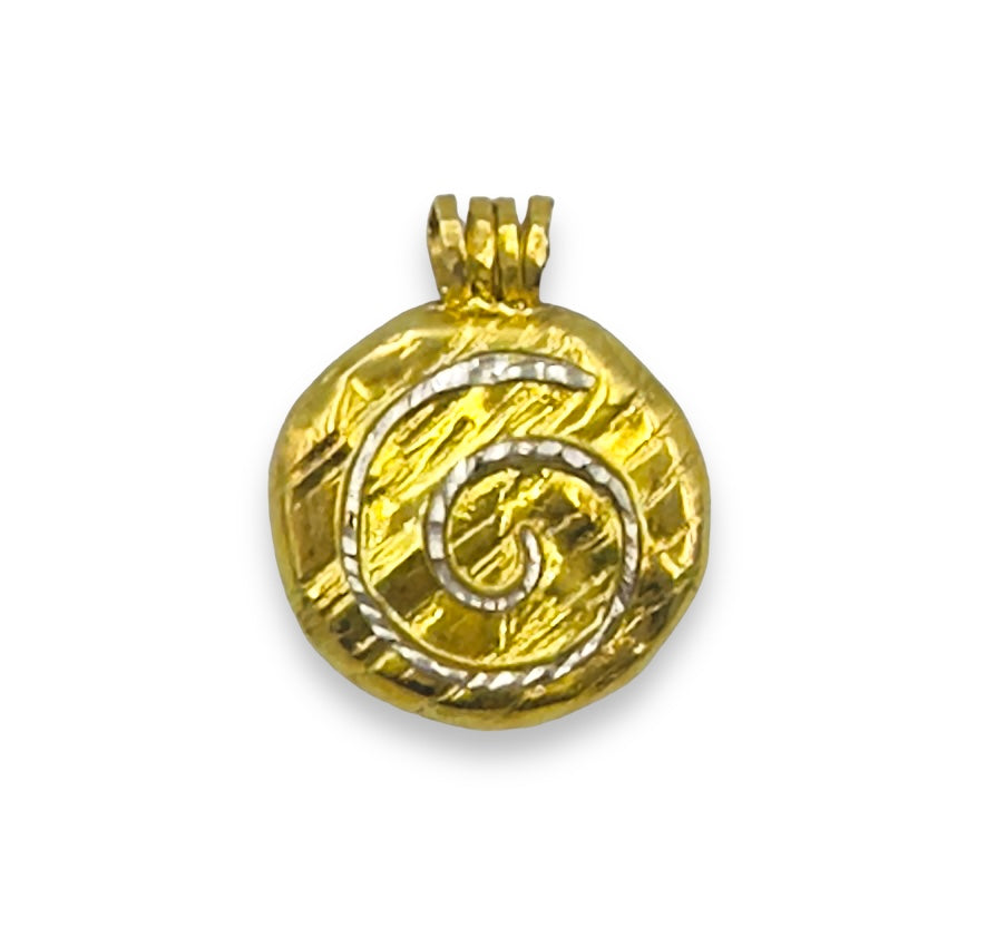 Silver Spiral design pendant