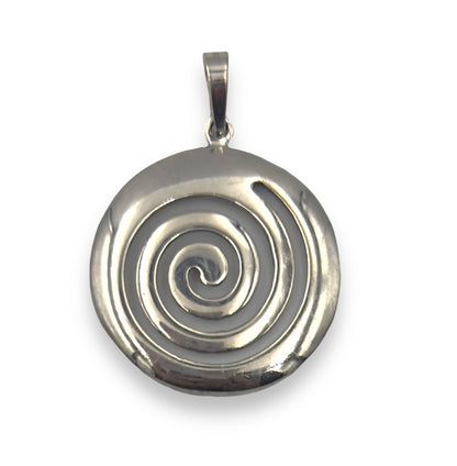 Silver Spiral design pendant