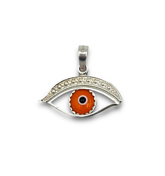 Silver Evil eye design pendant