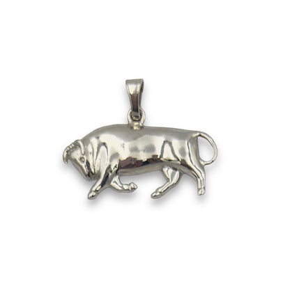 Silver Taurus design pendant