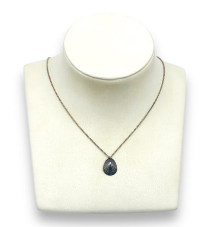 Silver limpet design necklace