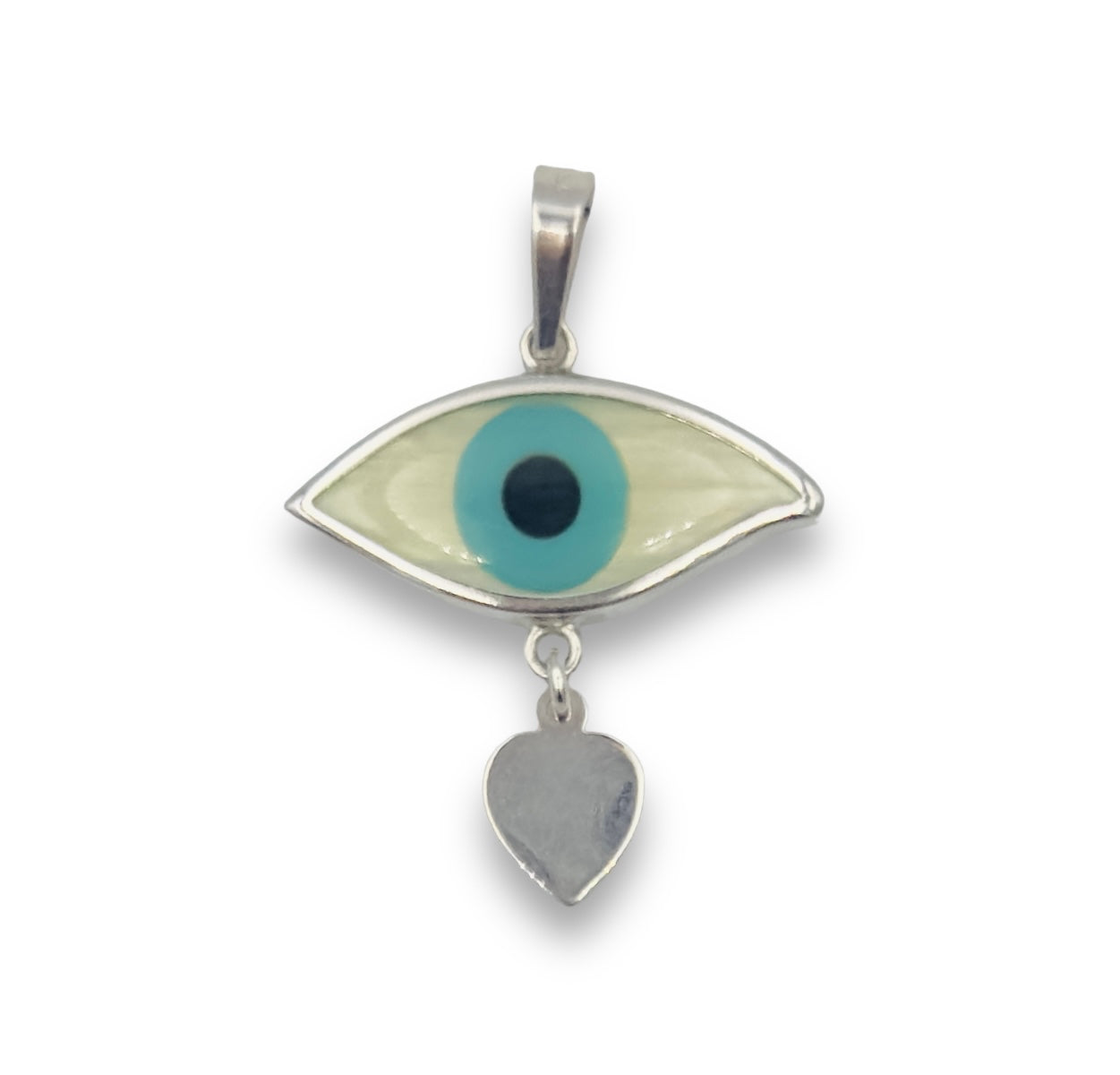 Silver Evil eye design pendant