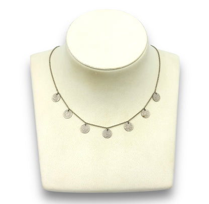 Silver Disc of Phaistos design necklace