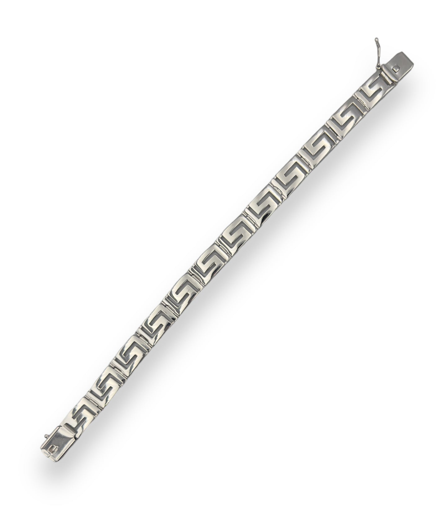 Silver Meander design bracelet