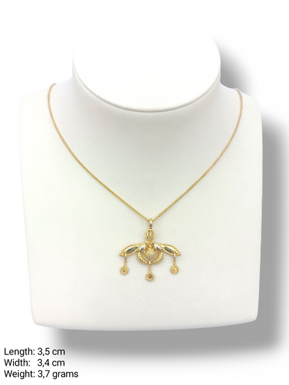 Silver Minoan bee Gold plated